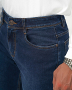 Quần Jeans Nam Ống Suông Co Giãn Màu Xanh 4015A