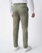 Quần Kaki Nam Dáng Carrot Trơn 4001 - Xanh Đậm