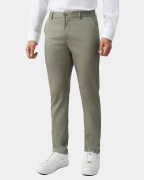 Quần Kaki Nam Dáng Carrot Trơn 4001 - Xanh Đậm