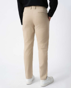 Quần Kaki Nam Dáng Carrot Trơn 4002 - Be