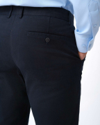 Quần Kaki Nam Dáng Carrot Trơn 4002 - Xanh Tím Than