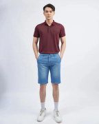 Quần Short Jeans Nam 3001A Xanh Da Trời