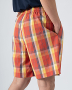 Quần Short Nam Đi Biển Họa Tiết 4001E Cam