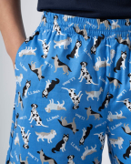 Quần Short Nam Đi Biển Họa Tiết 4001D Xanh 2