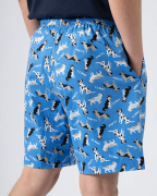 Quần Short Nam Đi Biển Họa Tiết 4001D Xanh 2