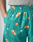 Quần Short Nam Đi Biển Họa Tiết 4001H Xanh 5