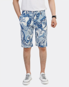 Quần Short Nam Họa Tiết Thời Trang 3005C Xanh