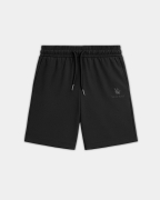 Quần Short Nam Thể Thao Vải Gân Logo Thêu Nổi 5001B Đen