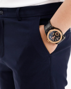 Quần Short Nam Trơn Co Giãn 3003T Xanh Tím Than