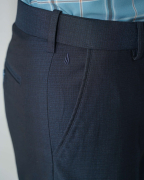 Quần Vest Nam 4009 Đen - Xanh Tím Than