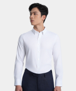 Áo Sơ Mi Dài Tay Nam Hoạ Tiết AS.25.C10 - Trắng