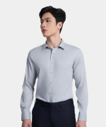 Áo Sơ Mi Dài Tay Nam Hoạ Tiết AS.25.C10 - Xám