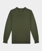 Áo Len Nam Cổ Bẻ LC.25.A2 - Xanh Rêu