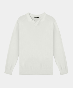 Áo Len Nam Cổ Bẻ LC.25.A2 - Trắng