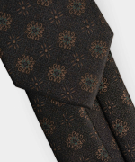 Cà Vạt Nam Màu Nâu Họa Tiết C091