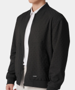 Áo Jacket Bomber Nam In Hoạ Tiết RB.25.A4 - Đen