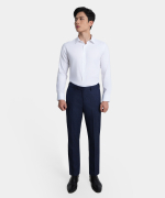 Áo Sơ Mi Dài Tay Nam Hoạ Tiết AS.25.C10 - Trắng