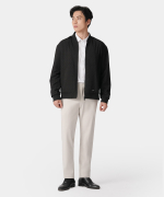 Áo Jacket Bomber Nam In Hoạ Tiết RB.25.A4 - Đen