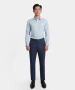 Áo Sơ Mi Dài Tay Nam Hoạ Tiết AS.25.B11 - Xanh Da Trời