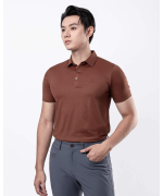 Áo Polo Nam Thể Thao Seamless Co Giãn 5003 - Cam
