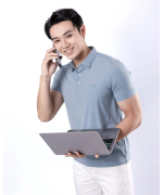 Áo Polo Nam Thể Thao Seamless 5004 - Xanh Nhạt