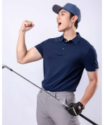 Áo Polo Thể Thao Nam Co Giãn 5006 - Xanh Tím Than