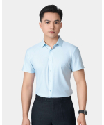 Áo Sơ Mi Ngắn Tay Nam Co Giãn Premium 5026A
