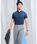 Áo Polo Nam Cotton Trơn 5005 - Xanh Tím Than