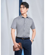Áo Sơ Mi Ngắn Tay Nam Họa Tiết Chìm 5015A