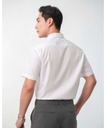 Áo Sơ Mi Ngắn Tay Nam Kẻ Ô 5011 - Trắng