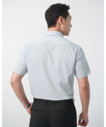 Áo Sơ Mi Ngắn Tay Nam Kẻ Ô 5011 - Xanh Nhạt