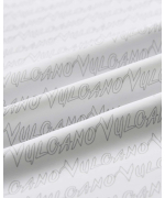 Áo Sơ Mi Ngắn Tay Nam Màu Trắng In Chữ Vulcano 5024A