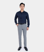 Áo Sơ Mi Dài Tay Nam Màu Xanh Tím Than ASAR26A0369
