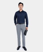 Áo Sơ Mi Dài Tay Nam Màu Xanh Tím Than ASAR26A0369