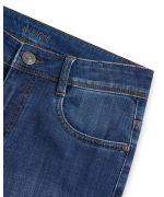 Quần Jeans Nam Màu Xanh Co Giãn 5001A