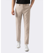 Quần Kaki Nam Dáng Slim Vân Vải Gai 4001 - Be