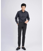 Quần Âu Nam Cạp Chun 3007 - Chì Đậm