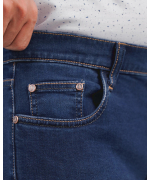 Quần Jeans Nam Basic Dáng Slim 4011 - Xanh Đậm