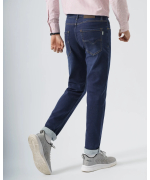 Quần Jeans Nam Dáng Slim Màu Xanh Đậm 4002A