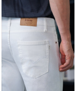 Quần Jeans Nam Dáng Slimfit Màu Trắng 4005W