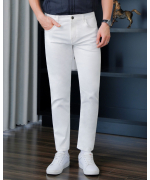 Quần Jeans Nam Dáng Slimfit Màu Trắng 4005W