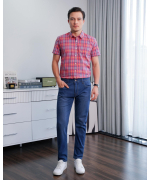 Quần Jeans Nam Dáng Slimfit Màu Xanh 4003A