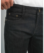 Quần Jeans Nam Dáng Suông Co Giãn 4024 - Đen Nhạt