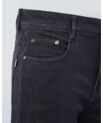 Quần Jeans Nam Dáng Suông Co Giãn 4024 - Đen Nhạt