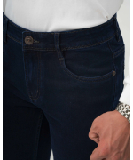 Quần Jeans Nam Dáng Suông Co Giãn 4024 - Xanh Tím Than