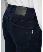 Quần Jeans Nam Dáng Suông Co Giãn 4024 - Xanh Tím Than