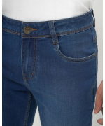 Quần Jeans Nam Dáng Suông Co Giãn Màu Xanh 4016A