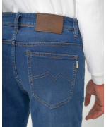 Quần Jeans Nam Dáng Suông Co Giãn Màu Xanh 4016A