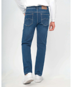 Quần Jeans Nam Dáng Suông Co Giãn Màu Xanh 4016A