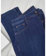 Quần Jeans Nam Dáng Suông Màu Xanh Co Giãn 5005A